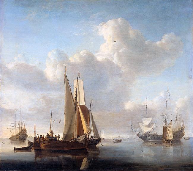 Esaias Van de Velde Ships off the coast oil painting image
